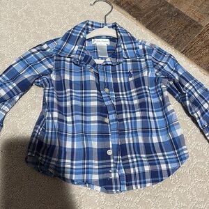 Polo by Ralph Lauren Kids Blue Checkered Shirt